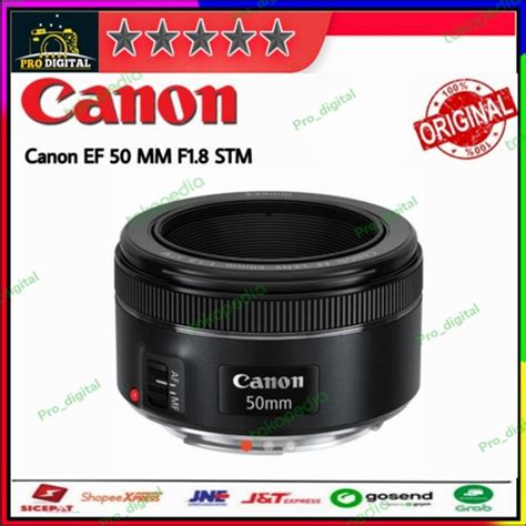 Jual Lensa Canon Ef 50mm F18 Stm Canon 50mm F 18 Stm Lensa Fix