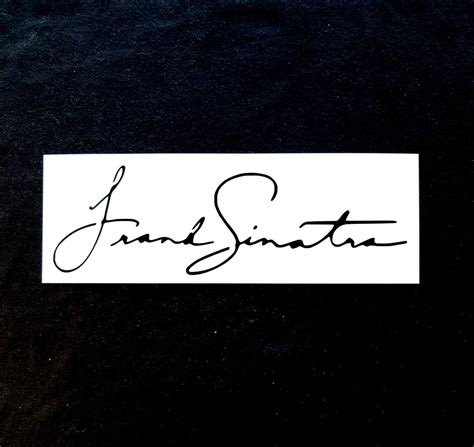 Frank Sinatra Signature Stencil - Etsy