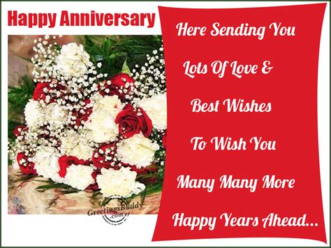 Sending You Lots Of Love And Best Wishes On Your Anniversary ...