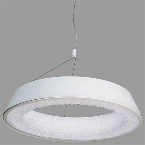 LUZ DESING Colgante Led Moderno 40w Alta Potencia Nisa Blanco 2077