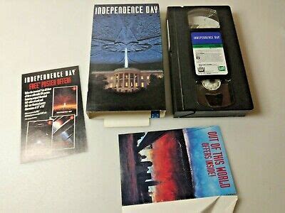 Independence Day VHS 1996 With Original Paperwork Will Smith Jeff