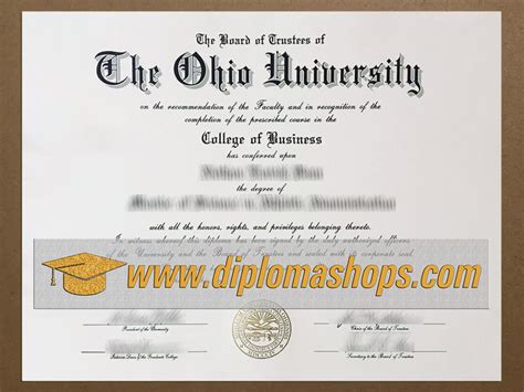 The Process Of Buying The Ohio University Diploma