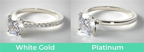 White Gold Vs Silver Vs Platinum