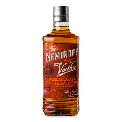 Настоянка гірка Nemiroff «Українська медова» з перцем 0,5л – онлайн ...