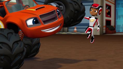 Image - S1E3 Blaze and AJ celebratory high tire.png | Blaze and the ...