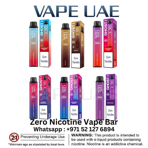 Zero Nicotine Vape Bar Ghost Pro 3500 Puffs Disposable