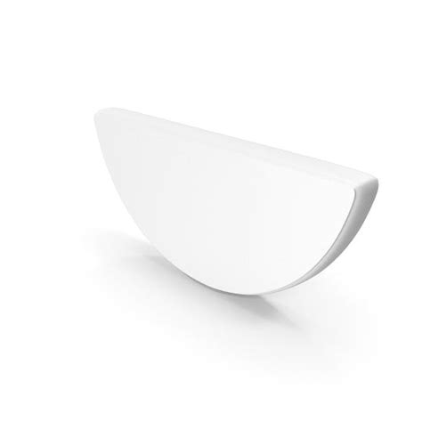 White Semi Circle Symbol 3d Incl Semi Circular And Basic Envato Elements