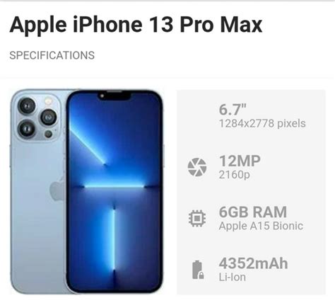 Apple iPhone 13 Pro Max 256GB - Garansi Resmi