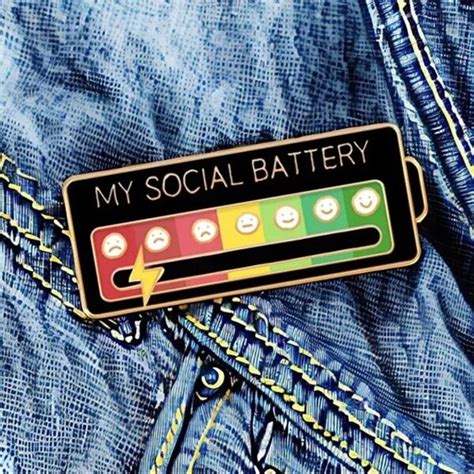 Social Battery Pin Slider Etsy Uk