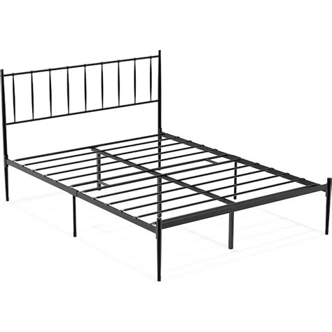 Garvee Black Queen Metal Platform Bed with Storage PHO-0QLFUYKF at ...