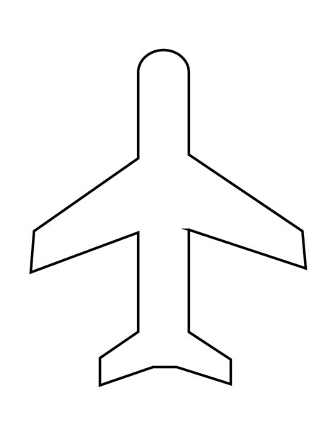 Airplane Cutouts Template