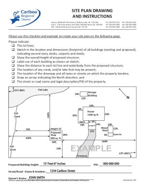 Fillable Online Site plan drawing and instructions Fax Email Print - pdfFiller