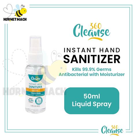 Cleanse360 Hand Sanitizer 50ml Spray 100ml Spray 500ml Spray 500ml Gel