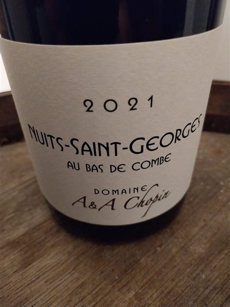 Domaine Chopin Nuits Saint Georges Au Bas De Combe 2021 Mon Viticulteur