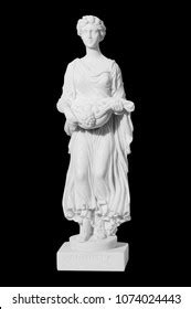 Antique Sculpture Almost Naked Woman Fruits Stock Photo Shutterstock