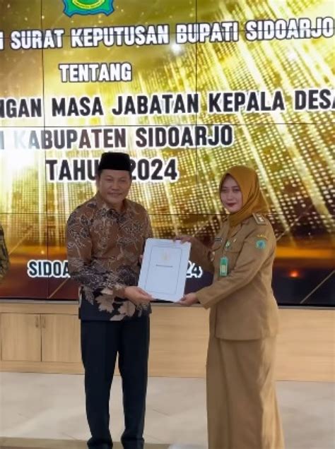 58 Kepala Desa Di Sidoarjo Dapat Sk Perpanjangan Masa Jabatan