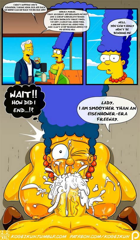 Marge Simpson Cum Tits Nipples Penis Oral