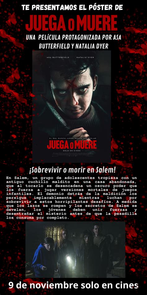 Conoce El Póster De Juega O Muere Cine Frame