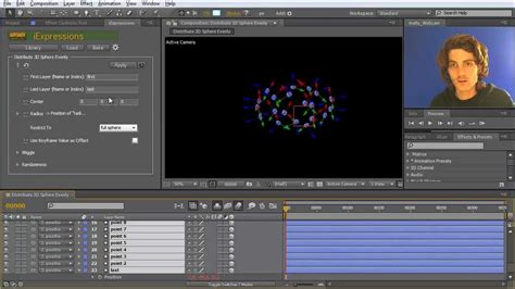 After Effects Layer Placement Quick Tip Distribute 3d Sphereevenly