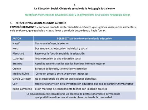 Ppt La Educaci N Social Objeto De Estudio De La Pedagog A Social