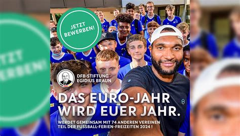 Jetzt Bewerben Dfb Stiftung Egidius Braun Veranstaltet Auch