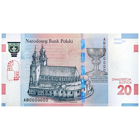 Banknot NBP 1050 rocznica Chrztu Polski 20 zł 2016 Produkty