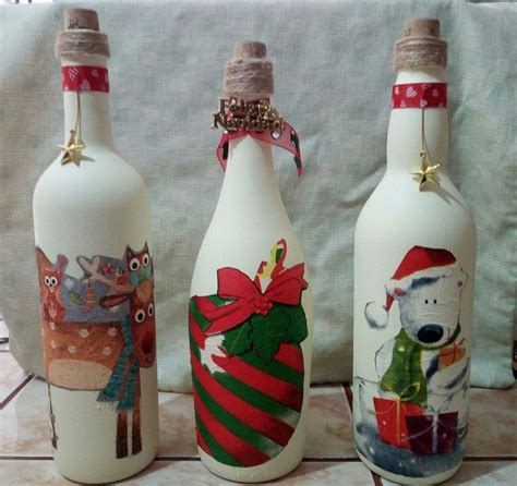 Aprende Hacer Adornos Para Navidad Con Botellas Ideas En Minutos Decoración De Botellas