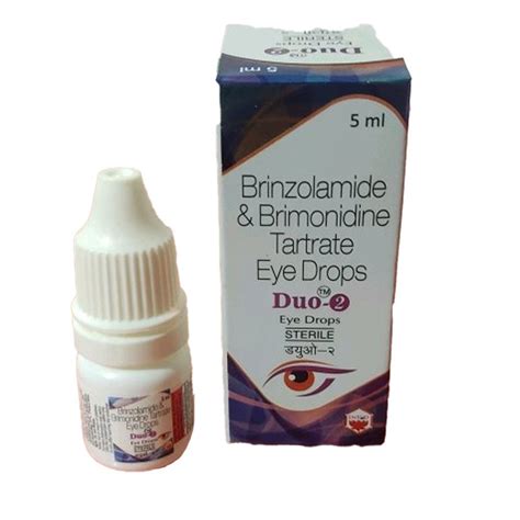 Duo 2 Brinzolamide And Brimonidine Tartrate Eye Drops At Rs 385 Piece