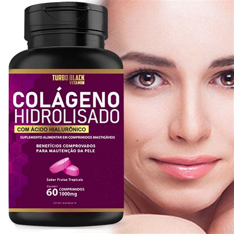 Melhor Ácido Hialurônico Colágeno Hidrolisado Turbo Black 60