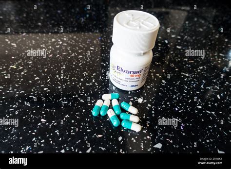 Elvanse 40mg Tablets Adhd Medication Stock Photo Alamy