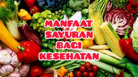 Manfaat Sayuran Bagi Kesehatan Health Benefits Of Vegetables Youtube