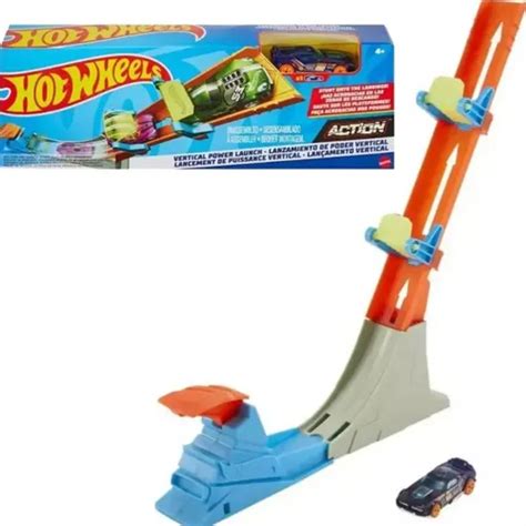 Pista Hot Wheels Acrobacias Lançamento Vertical Mattel Grafite MercadoLivre