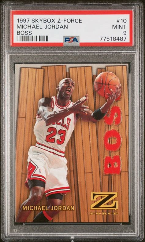 Michael Jordan 1997 SkyBox Z Force 10B Boss PSA 9 Price Guide Sports