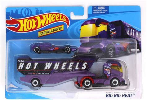 Hot Wheels Caminhão Transportador Big Rig Heat Fkw MATTEL Caminhões Motos e Ônibus de