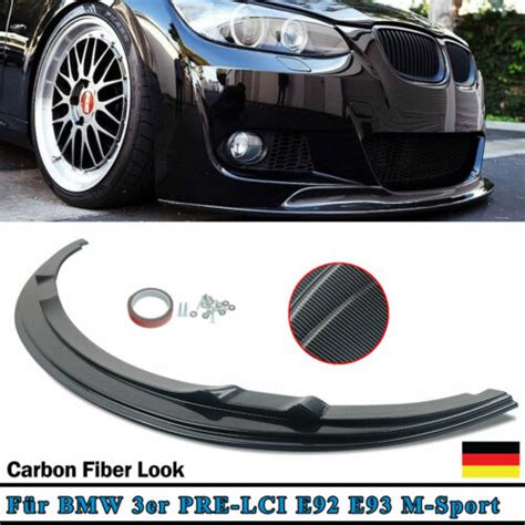 Spoilerlippe SCHWARZ CARBON für BMW 3er BMW E92 E93 M Paket