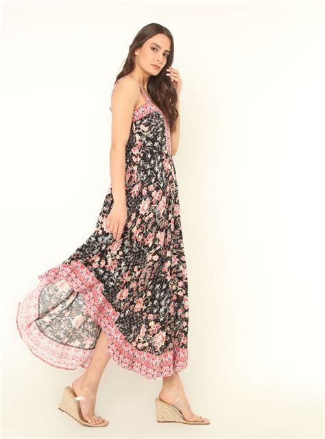 Ripley Vestido Tatienne Largo Desigual Guarda Cascabel