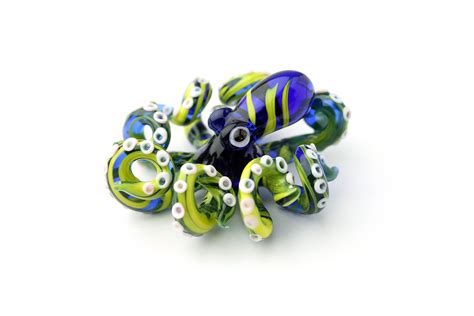 Octopus Pendant Octopus Necklace Glass Pendy Blown Glass - Etsy