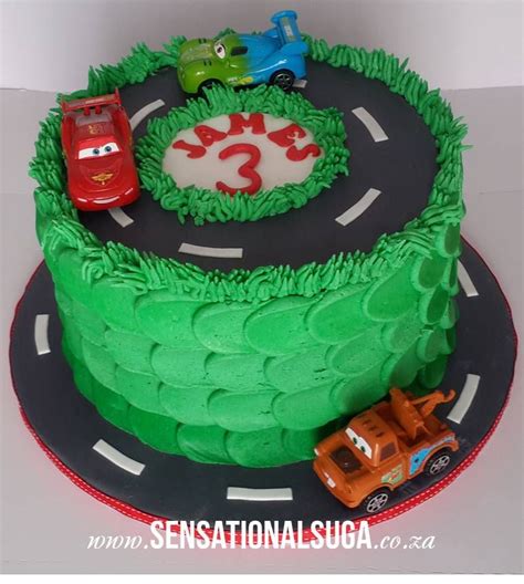 Buttercream Cars Cake 772×860 Round Birthday Cakes Fondant