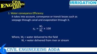 Irrigation efficiency | PPT