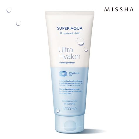 Missha Super Aqua Ultra Hyalon Foaming Cleanser Ml