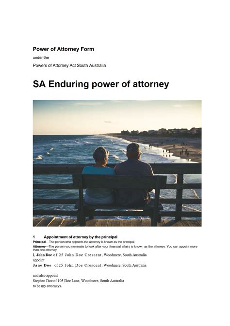 South Australia Enduring Power Of Attorney Diy Estate Planning