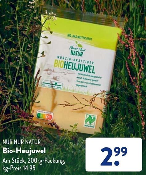 NUR NUR NATUR Bio Heujuwel 200 g Packung Angebot bei Aldi Süd