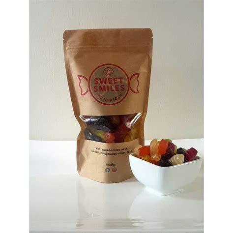 Sweet Smiles Wine Gums Sweet Pouch 200g Jarrolds Norwich