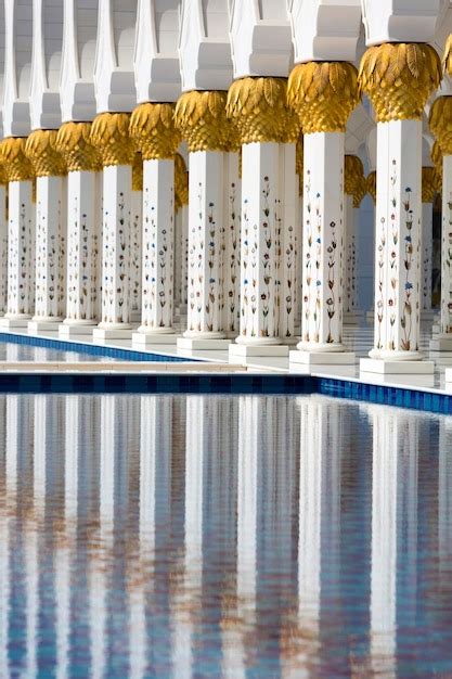 Mesquita Sheikh Zayed Em Abu Dhabi Foto Premium