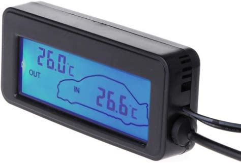 Amazon Color Lcd Car Digital Thermometer Mini V Vehicles