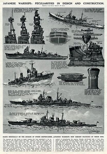 Japanese Warships By G H Davis Our Beautiful Wall Art And Photo Gifts