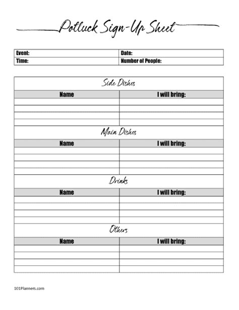 Sign Up Sheet Free Customizable And Printable Sign Up Sheet And Sign