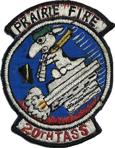 Usaf 20th Tass Prairie Fire Patch Apci 4506 The Dog Tag