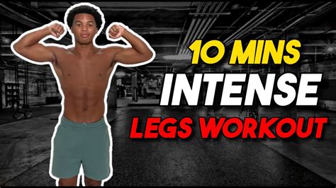 Intense Min Leg Workout At Home No Equipment Youtube