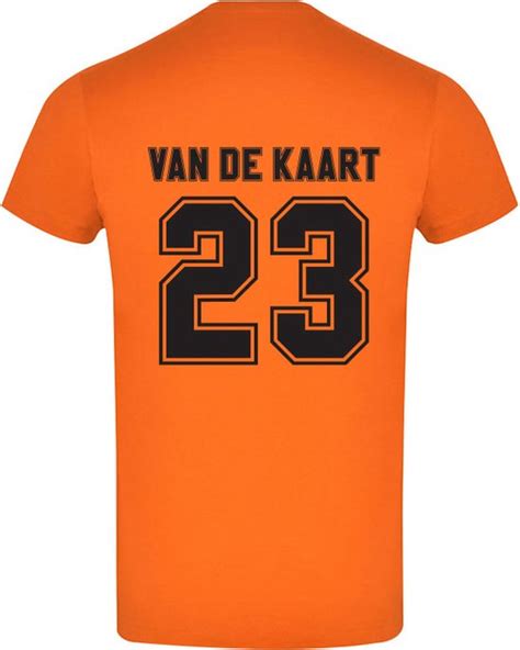 Van De Kaart Oranje Dames T Shirt Koningsdag Willem Alexander